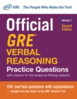 Official GRE Verbal Reasoning Practice Questions, Second Edition, Volume 1 - Book