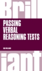 Brilliant Passing Verbal Reasoning Tests PDF eBook : Everything You Need To Know To Practice And Pass Verbal Reasoning Tests - eBook