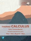 Thomas' Calculus: Early Transcendentals, eBook, SI Units - eBook
