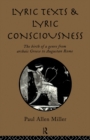 Lyric Texts & Consciousness - eBook