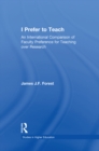 I Prefer to Teach : An International Comparison of Faculty Preference for Teaching - eBook