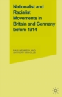 Nationalist and Racialist Movements in Britain and Germany Before 1914 - eBook