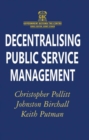 Decentralising Public Service Management - eBook