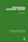 Ecological Learning Theory - eBook