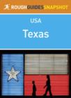 Texas Rough Guides Snapshot USA (includes Houston, the Gulf Coast, Austin, San Antonio, Dallas and the Panhandle) - eBook