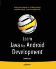 Learn Java for Android Development - eBook