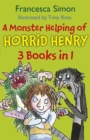 A Monster Helping of Horrid Henry 3-in-1 : Horrid Henry Rocks/Zombie Vampire/Monster Movie - Book