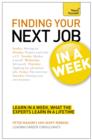 Finding Your Next Job in a Week: Teach Yourself Ebook Epub - eBook