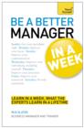 Be a Better Manager in a Week: Teach Yourself - eBook