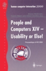 People and Computers XIV - Usability or Else! : Proceedings of HCI 2000 - eBook