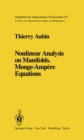 Nonlinear Analysis on Manifolds. Monge-Ampere Equations - eBook