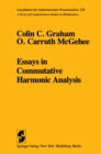 Essays in Commutative Harmonic Analysis - eBook