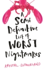 A Semi Definitive List of Worst Nightmares - Book