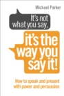 It’s Not What You Say, It’s The Way You Say It! : How to sell yourself when it really matters - eBook