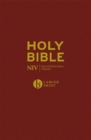 NIV Larger Print Burgundy Hardback Bible - Book
