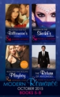 Modern Romance October 2015 Books 5-8 : Reunited for the Billionaire's Legacy / Hidden in the Sheikh's Harem / Resisting the Sicilian Playboy / the Return of Antonides - eBook