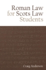 Roman Law for Scots Law Students - Book