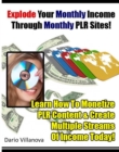 Explode Your Monthly Income Through Monthly PLR Sites! - eBook
