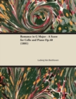 Romance in G Major - A Score for Cello and Piano Op.40 (1801) - eBook