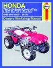 Honda TRX300 Shaft Drive ATVs (88 - 00) Haynes Repair Manual - Book