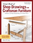 Great Book of Shop Drawings for Craftsman Furniture, Revised & Expanded Second Edition : Authentic and Fully Detailed Plans for 61 Classic Pieces - eBook
