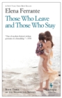 Those Who Leave And Those Who Stay - Book