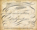 Spencerian Penmanship Practice Book: The Declaration of Independence : Example Sentences with Workbook Pages - eBook