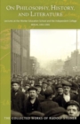 On Philosophy, History, and Literature : Lectures at the Worker Education School  and the Independent College, Berlin, 1901–1905 - Book