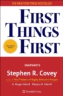 First Things First : Snapshots - eBook
