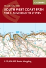 South West Coast Path Map Booklet - Vol 1: Minehead to St Ives : 1:25,000 OS Route Mapping - Book
