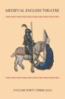 Medieval English Theatre 43 - Book