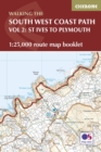 South West Coast Path Map Booklet - Vol 2: St Ives to Plymouth : 1:25,000 OS Route Mapping - Book