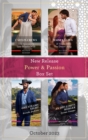 Power & Passion New Release Box Set Oct 2023/The Spaniard's Last-Minute Wife/A Virgin For The Desert King/One Steamy Night/An Off-Limits Merger - eBook