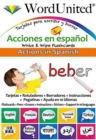 Actions in Spanish : Write & Wipe Flashcards - Book