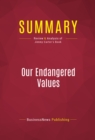 Summary: Our Endangered Values - eBook