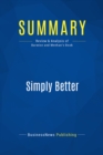 Summary: Simply Better - eBook