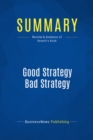 Summary: Good Strategy Bad Strategy - eBook