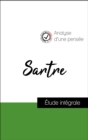 Analyse d'une pensee : Sartre (resume et fiche de lecture plebiscites par les enseignants sur fichedelecture.fr) - eBook