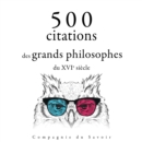 500 citations des grands philosophes du XVIe siecle - eAudiobook