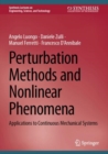 Perturbation Methods and Nonlinear Phenomena : Applications to Continuous Mechanical Systems - eBook