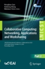 Collaborative Computing: Networking, Applications and Worksharing : 19th EAI International Conference, CollaborateCom 2023, Corfu Island, Greece, October 4-6, 2023, Proceedings, Part II - eBook