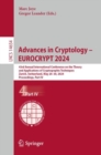 Advances in Cryptology - EUROCRYPT 2024 : 43rd Annual International Conference on the Theory and Applications of Cryptographic Techniques, Zurich, Switzerland, May 26-30, 2024, Proceedings, Part IV - eBook
