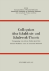 Colloquium uber Schaltkreis- und Schaltwerk-Theorie - eBook