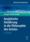 Analytische Einfuhrung in die Philosophie des Geistes - eBook