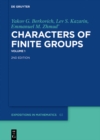 Yakov G. Berkovich; Lev S. Kazarin; Emmanuel M. Zhmud': Characters of Finite Groups. Volume 1 - eBook