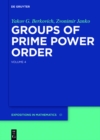 Groups of Prime Power Order. Volume 4 - eBook