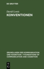 Konventionen : Eine sprachphilosophische Abhandlung - eBook