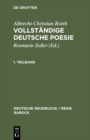 Vollstandige deutsche Poesie : 1688 - eBook