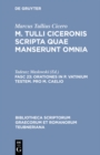 Orationes in P. Vatinium testem. Pro M. Caelio - eBook