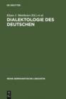 Dialektologie des Deutschen : Forschungsstand und Entwicklungstendenzen - eBook